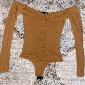 Fashion Nova Off-The-Shoulder Bodysuit